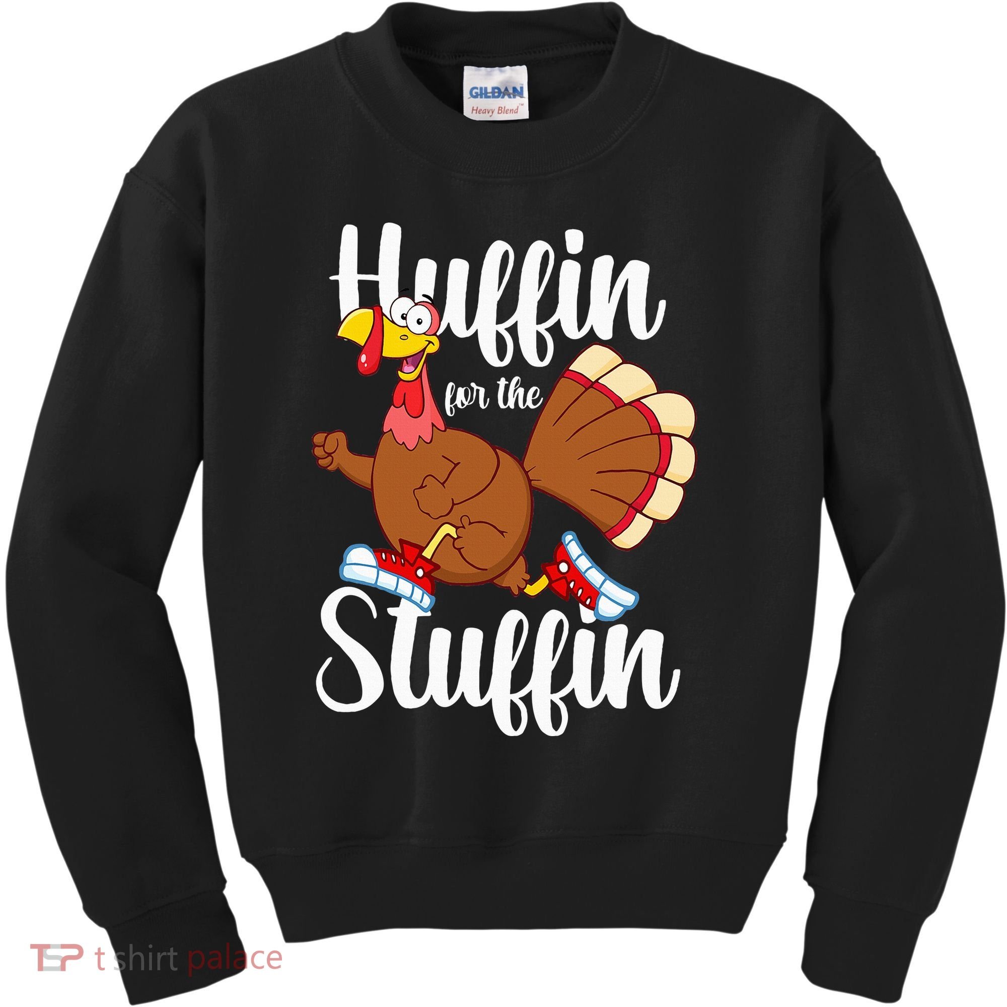 Thanksgiving Run Squad Huffin For The Stuffin Turkey Trot Kids Sweatshirt