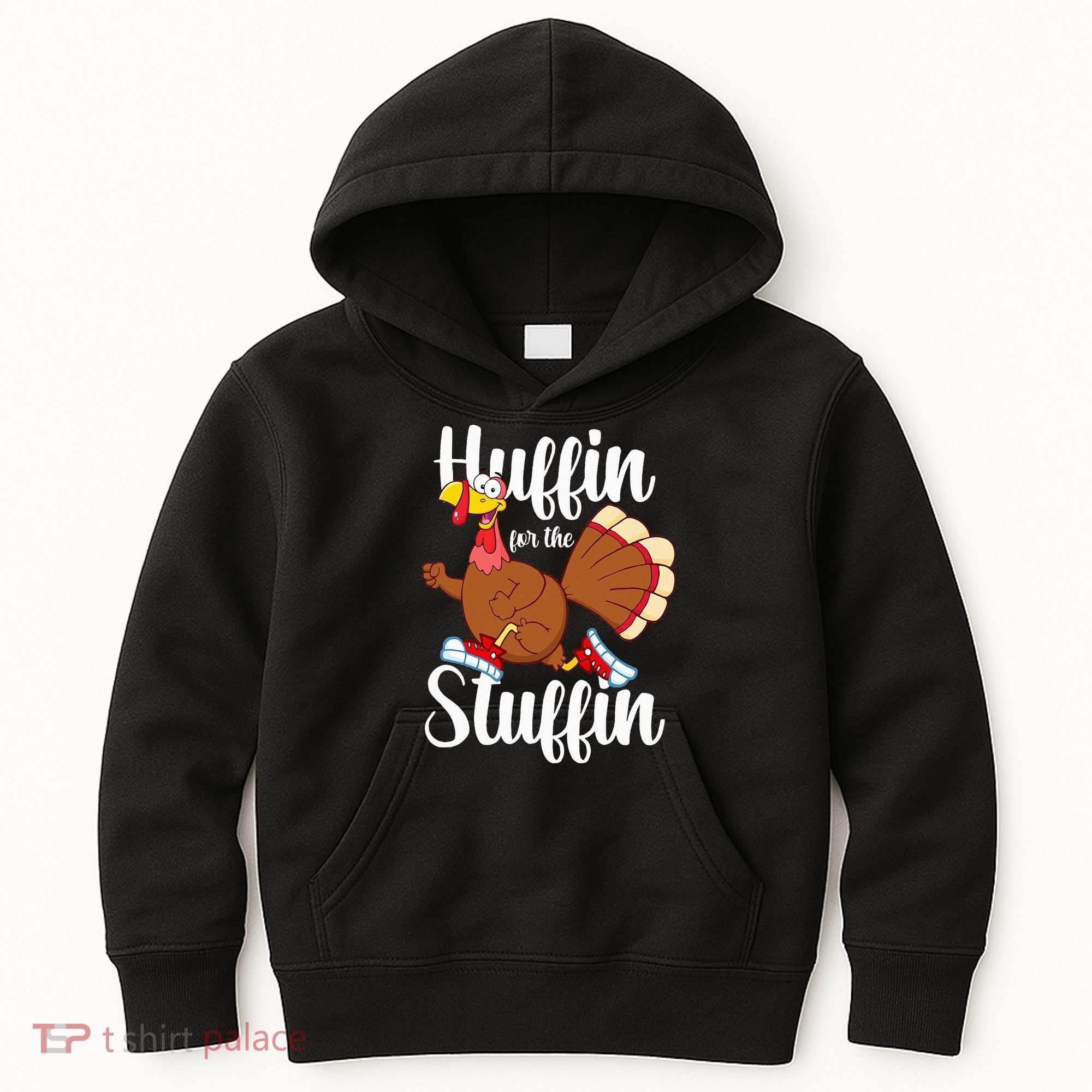 Thanksgiving Run Squad Huffin For The Stuffin Turkey Trot Kids Hoodie