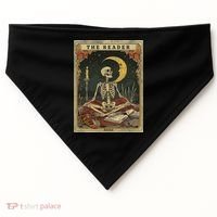 The Reader – Skeleton Tarot Card Funny Mystic USA-Made Doggie Bandana thumb 0