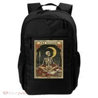 The Reader – Skeleton Tarot Card Funny Mystic Backpack thumb 0