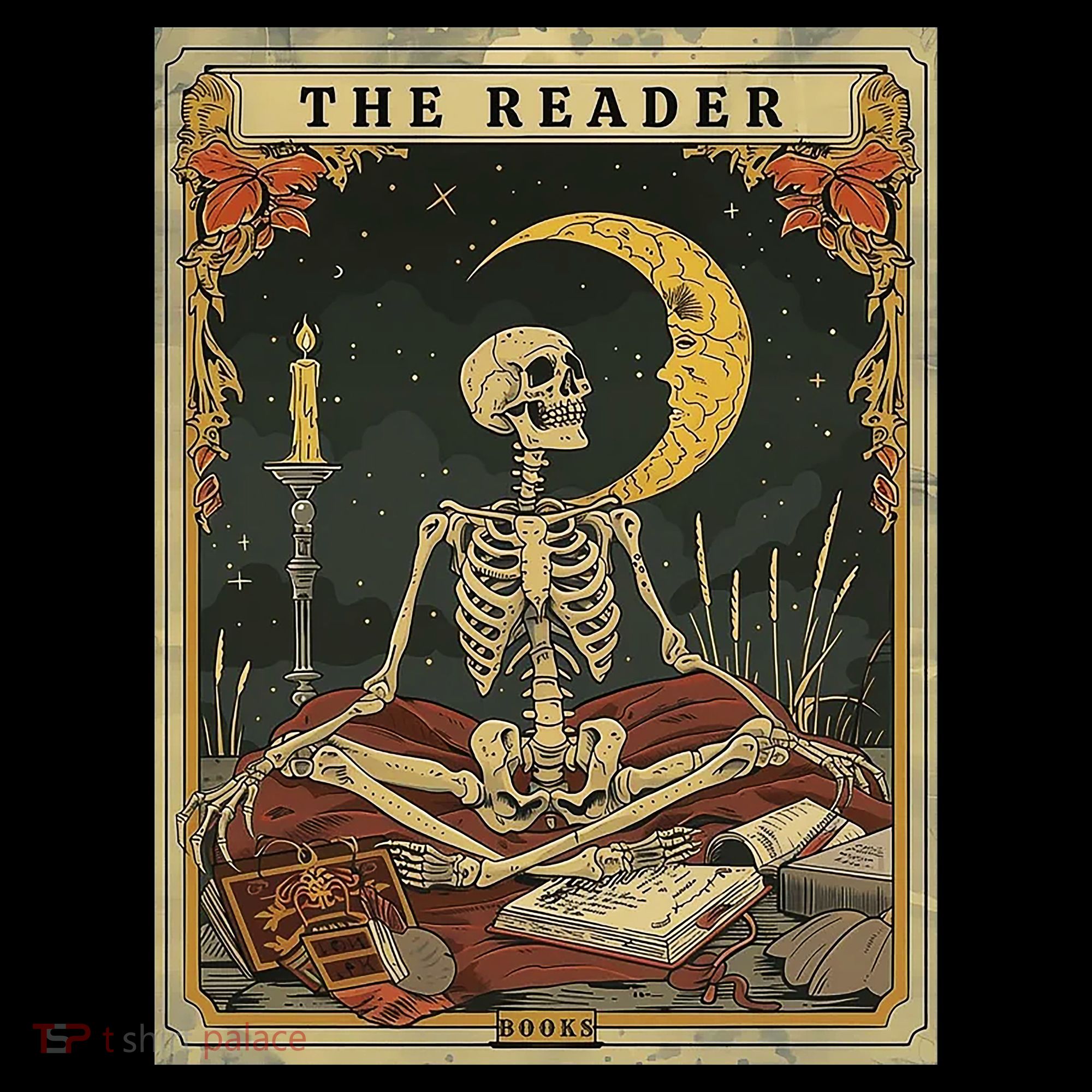 The Reader – Skeleton Tarot Card Funny Mystic Coffee Mug