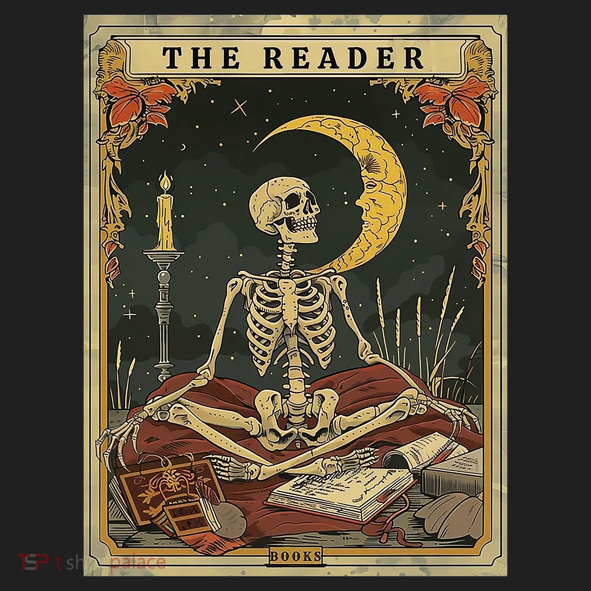 The Reader – Skeleton Tarot Card Funny Mystic Hat
