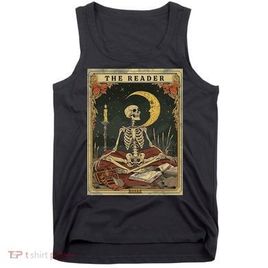 The Reader – Skeleton Tarot Card Funny Mystic Tank Top