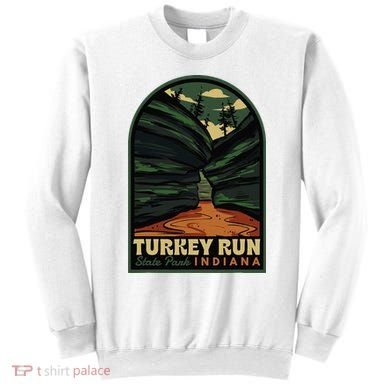 Turkey Run State Park Indiana Vintage Badge Sweatshirt