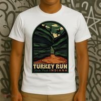 Turkey Run State Park Indiana Vintage Badge T-Shirt thumb 3
