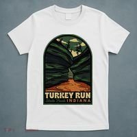Turkey Run State Park Indiana Vintage Badge T-Shirt thumb 5