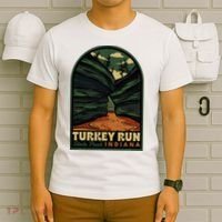 Turkey Run State Park Indiana Vintage Badge T-Shirt thumb 6