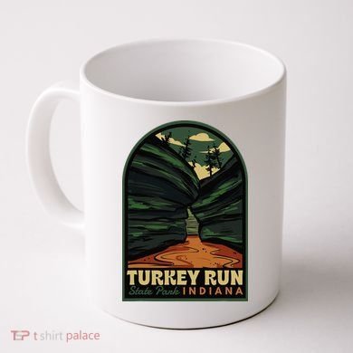 Turkey Run State Park Indiana Vintage Badge Coffee Mug