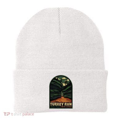 Turkey Run State Park Indiana Vintage Badge Beanie