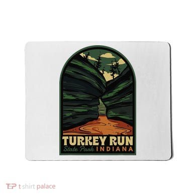 Turkey Run State Park Indiana Vintage Badge Mousepad