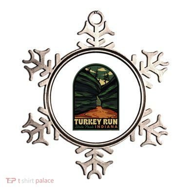 Turkey Run State Park Indiana Vintage Badge Ornament