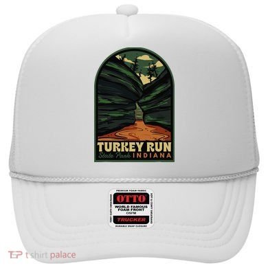 Turkey Run State Park Indiana Vintage Badge Hat