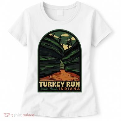 Turkey Run State Park Indiana Vintage Badge Women's T-Shirt