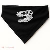 T Rex Skull Tyrannosaurus Rex Dinosaur Fossil USA-Made Doggie Bandana thumb 0