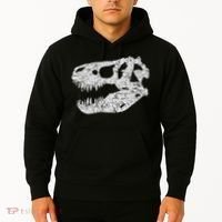 T Rex Skull Tyrannosaurus Rex Dinosaur Fossil Hoodie thumb 2