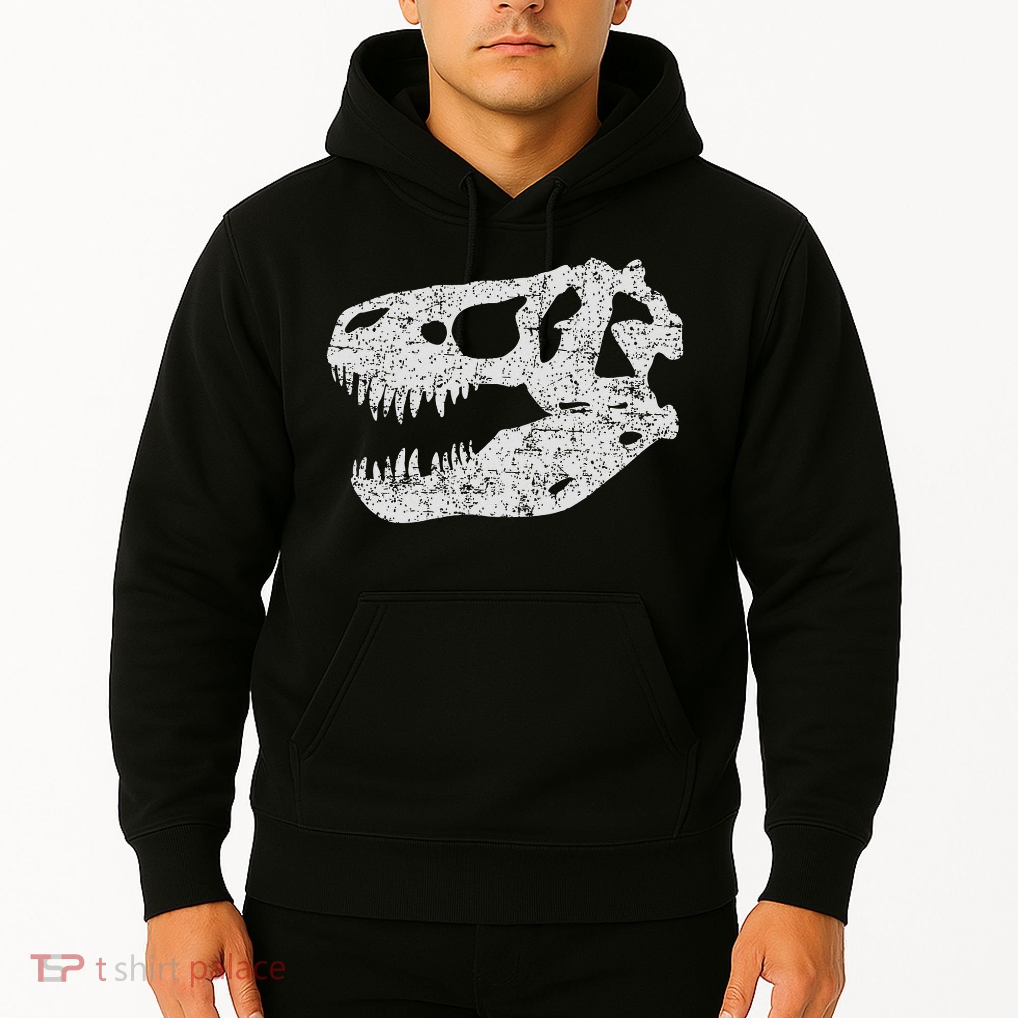 T Rex Skull Tyrannosaurus Rex Dinosaur Fossil Hoodie