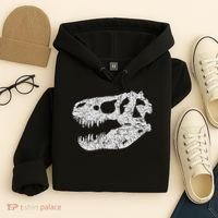 T Rex Skull Tyrannosaurus Rex Dinosaur Fossil Hoodie thumb 4