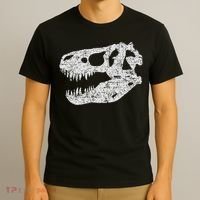 T Rex Skull Tyrannosaurus Rex Dinosaur Fossil T-Shirt thumb 3