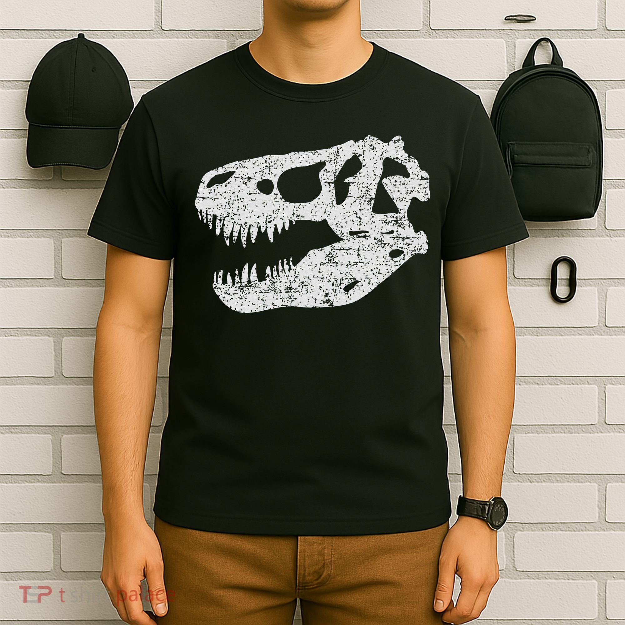 T Rex Skull Tyrannosaurus Rex Dinosaur Fossil T-Shirt