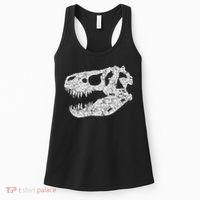 T Rex Skull Tyrannosaurus Rex Dinosaur Fossil Women's Tank Top thumb 0