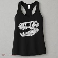 T Rex Skull Tyrannosaurus Rex Dinosaur Fossil Women's Tank Top thumb 3