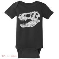 T Rex Skull Tyrannosaurus Rex Dinosaur Fossil Baby Bodysuit thumb 0