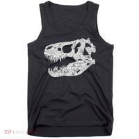 T Rex Skull Tyrannosaurus Rex Dinosaur Fossil Tank Top thumb 0