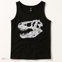 T Rex Skull Tyrannosaurus Rex Dinosaur Fossil Tank Top thumb 2