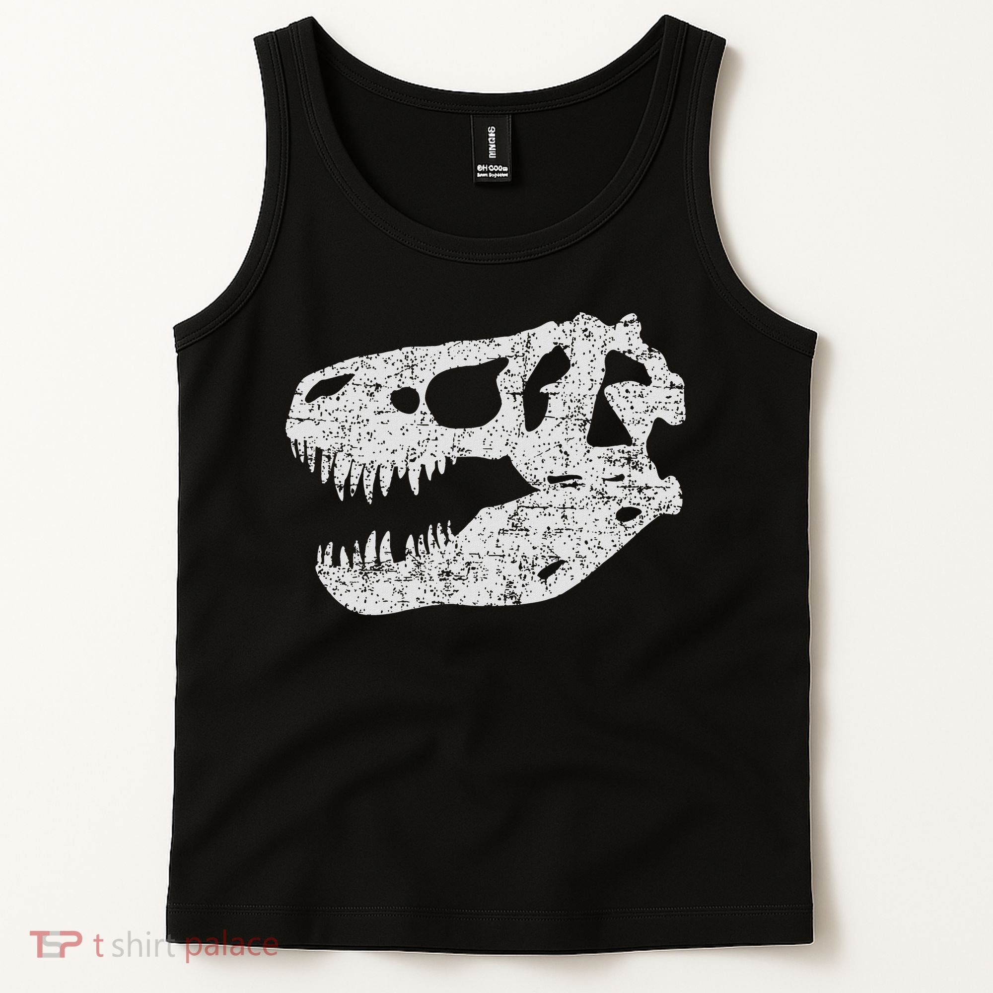 T Rex Skull Tyrannosaurus Rex Dinosaur Fossil Tank Top