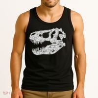 T Rex Skull Tyrannosaurus Rex Dinosaur Fossil Tank Top thumb 3