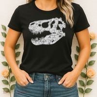 T Rex Skull Tyrannosaurus Rex Dinosaur Fossil Women's T-Shirt thumb 2
