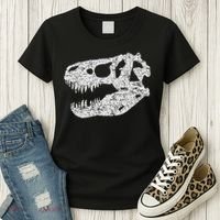 T Rex Skull Tyrannosaurus Rex Dinosaur Fossil Women's T-Shirt thumb 3
