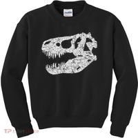 T Rex Skull Tyrannosaurus Rex Dinosaur Fossil Kids Sweatshirt thumb 0