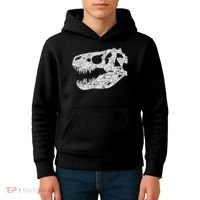 T Rex Skull Tyrannosaurus Rex Dinosaur Fossil Kids Hoodie thumb 4