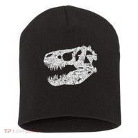 T Rex Skull Tyrannosaurus Rex Dinosaur Fossil Short Acrylic Beanie thumb 0