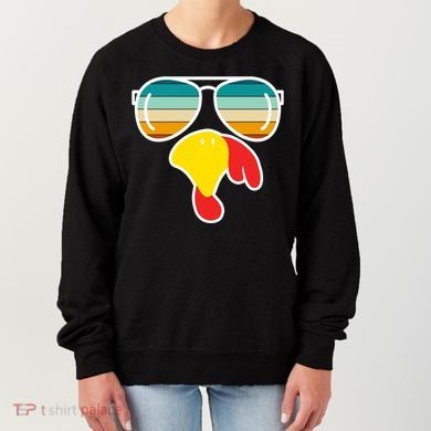 Turkey Retro Sunset Cool Thanksgiving Women's Sweatshirt
