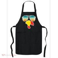 Turkey Retro Sunset Cool Thanksgiving Apron thumb 0