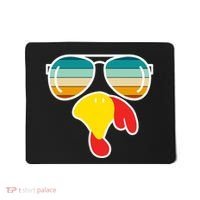Turkey Retro Sunset Cool Thanksgiving Mousepad thumb 0
