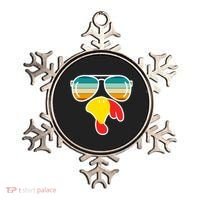 Turkey Retro Sunset Cool Thanksgiving Ornament thumb 0