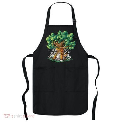 T Rex Smoking Joint Under A Tree Apron