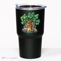 T Rex Smoking Joint Under A Tree Tumbler thumb 0