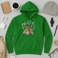 T Rex Smoking Joint Under A Tree Hoodie thumb 3