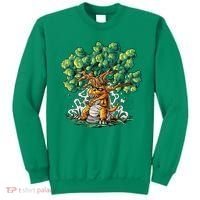 T Rex Smoking Joint Under A Tree Sweatshirt thumb 0