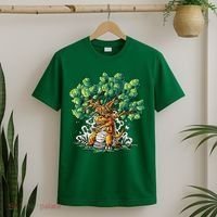 T Rex Smoking Joint Under A Tree T-Shirt thumb 2