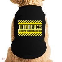 The Road To Success Is Always Under Construction Doggie Tank thumb 0