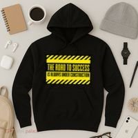 The Road To Success Is Always Under Construction Hoodie thumb 3