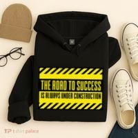 The Road To Success Is Always Under Construction Hoodie thumb 4