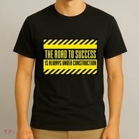 The Road To Success Is Always Under Construction T-Shirt thumb 3
