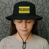The Road To Success Is Always Under Construction Bucket Hat thumb 3