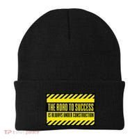 The Road To Success Is Always Under Construction Beanie thumb 0